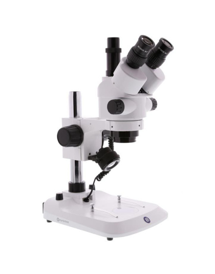 SB.1703 - Trinocular stereo zoom microscope StereoBlue EVO, 0,5x to 5.5x zoom objective,