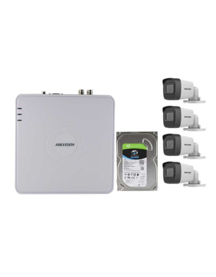 HIK HD-TVI 4 Ch Hi-Res DVR Installer Kit