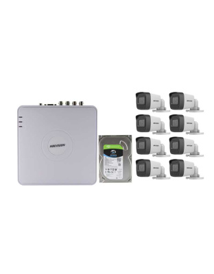 HIK HD-TVI 8 Ch DVR 8 Camera MAXI Kit